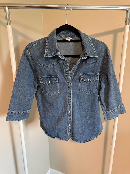 Old Navy Tops - Old Navy Blue Denim Button-Down Shirt